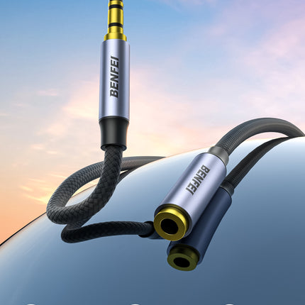 BENFEI 421GY 1M 3.5mm Male to Female AUX Extension Cable, TRRS 4-Pole Stereo Audio Jack Cord for Headphones, Microphone, Smartphones, PC, Laptop, Speakers 3