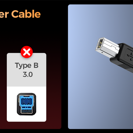 Choetech AB0060-1M USB A to B Printer 1meter Cable Black 5