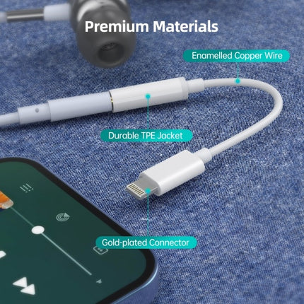 CHOETECH AUX005 iPhone 8-pin to 3.5mm Headphone Adapter 8