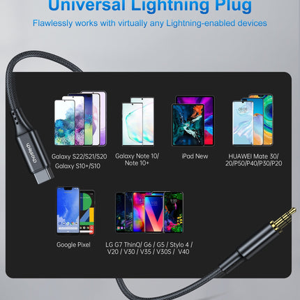 CHOETECH AUX008 Type-C To 3.5mm Audio Cable 2M 3