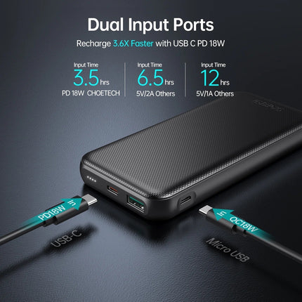 CHOETECH B627 10000mAh PD18W Power Bank 7
