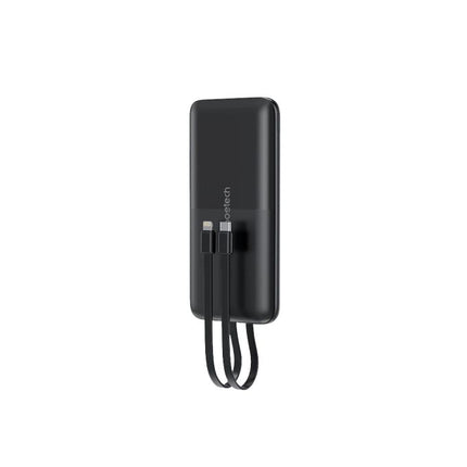 CHOETECH B654 10000mAh Pwer Bank 22.5W USB-A / USB-C / micro USB with built-in USB-C / Lightning cable - black 2