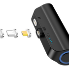 CHOETECH B660-BK 3000mAh Mini Power Bank with 3 Magnetic Connectors (Black)