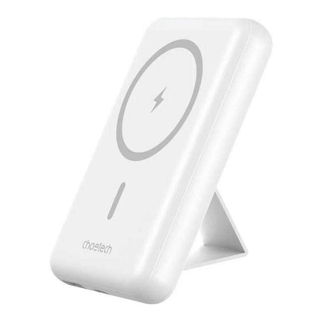 CHOETECH B662-WH USB-A + USB-C + Wireless Magnetic Power bank 5000mAh (White) 2