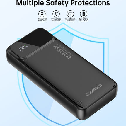CHOETECH B729 20000mAh Power Bank PD22.5W with Digital Display 6