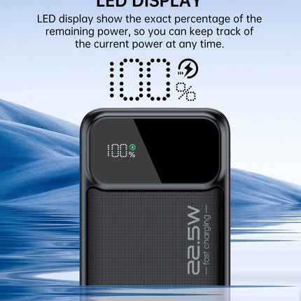 CHOETECH B730 30000mAh Power Bank PD22.5W with Digital Display 9