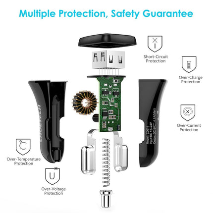 CHOETECH C0051 Quick Charge 3.0 Tech 30W Car Charger 3