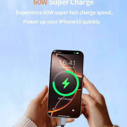 CHOETECH CC1001 Smart PD60W 4-in-1 USB C to C cable 1.2M 5