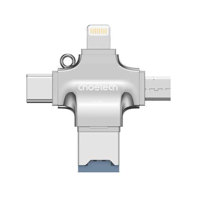 Choetech CR-002-SL EasyGO A+C+Micro+lighting four in one card reader