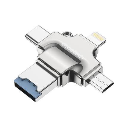 Choetech CR-002-SL EasyGO A+C+Micro+lighting four in one card reader 3