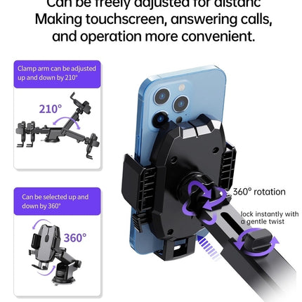 CHOETECH H043 Car Mount for Car Dashboard Windshield Phone Holder 4