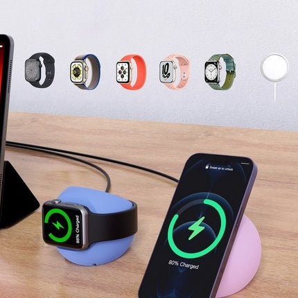 CHOETECH H050-BL Magnetic Holder for iPhone 12/13/14 /15 Series and iWatch (Blue) 4