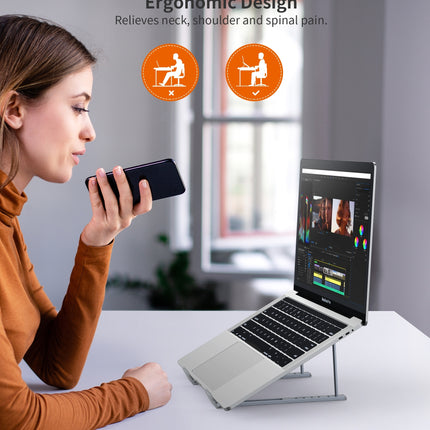 CHOETECH H055-GY Aluminum Foldable Laptop Stand 3