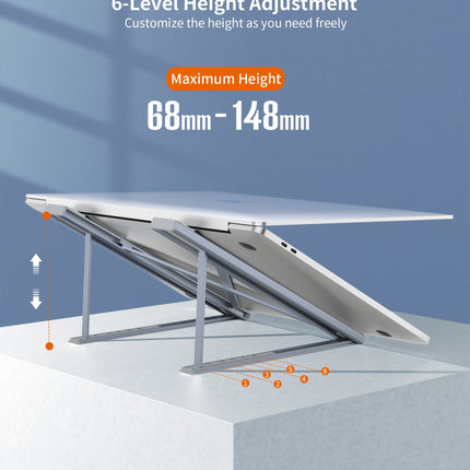 CHOETECH H055-GY Aluminum Foldable Laptop Stand 4