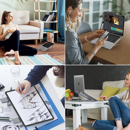 CHOETECH H055-GY Aluminum Foldable Laptop Stand 7
