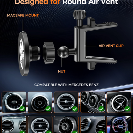 Choetech H093-BK Magnetic Car Phone Mount 6