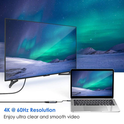 CHOETECH HUB-H21 USB-C to HDMI 4k 60Hz Braided Video Cable Cord Adapter 3
