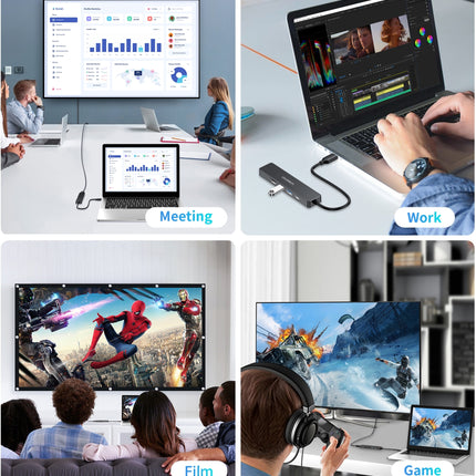 CHOETECH HUB-M80 Hub 5-in-1 Multifunctional Hub 7