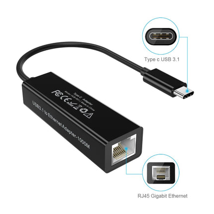 CHOETECH HUB-R01 USB 3.1 Type-C To RJ45 Gigabit Ethernet Adapter 4