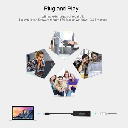 CHOETECH HUB-R01 USB 3.1 Type-C To RJ45 Gigabit Ethernet Adapter 6