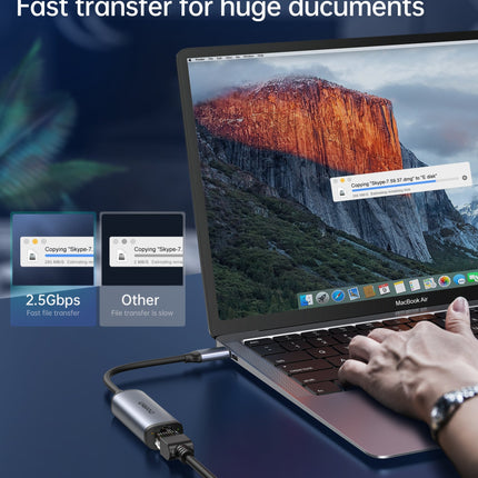 CHOETECH HUB-R02 USB-C to Gigabit Ethernet Adapter 5