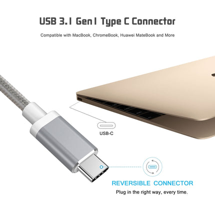 CHOETECH HUB-V02 USB-C to VGA & USB Multiport Adapter 2