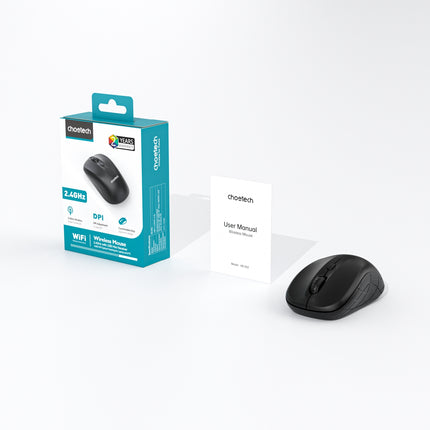 Choetech KB-002-BK 3-Level Adjustable 1600 DPI Wireless Mouse (Black) 9