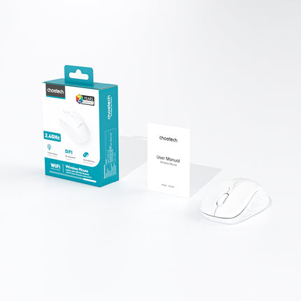 Choetech KB-002-WH single-mode 2.4G wireless mouse, white 6