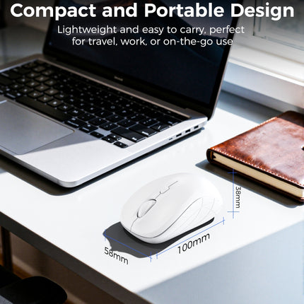 Choetech KB-002-WH single-mode 2.4G wireless mouse, white 7