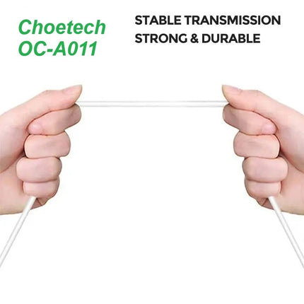 Choetech OC-A011 USB-C In-Ear Headphones 1.2m - White 4