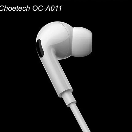 Choetech OC-A011 USB-C In-Ear Headphones 1.2m - White 6