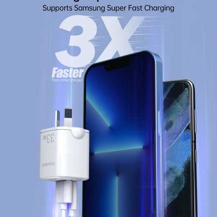 CHOETECH PD5006 33W Dual Port Wall Charger 4