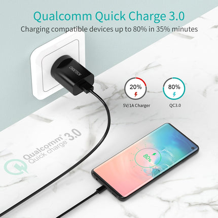 CHOETECH Q5003 18W QC Quick Charger (Black) 2