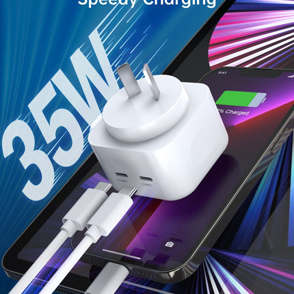 CHOETECH Q5008 PD 35W Dual USB-C Charger 4