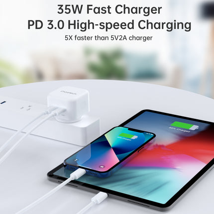 CHOETECH Q5008 PD 35W Dual USB-C Charger 5