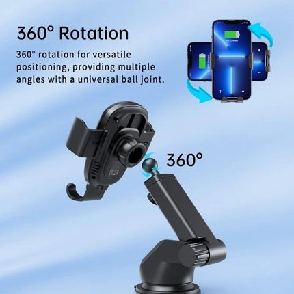 CHOETECH T203-F 15W Gravity Car Charger Holder 6