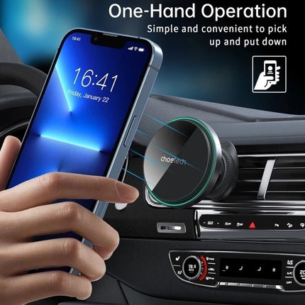 CHOETECH T205-F 15W Magnetic Car Charger Holder with LED Light (PC housing) 3