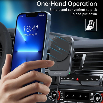 CHOETECH T206-F 15W Magnetic Car Charger Holder 5