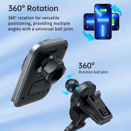 CHOETECH T206-F 15W Magnetic Car Charger Holder 6