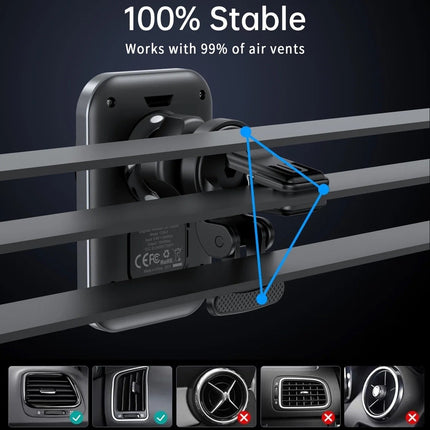 CHOETECH T206-F 15W Magnetic Car Charger Holder 7