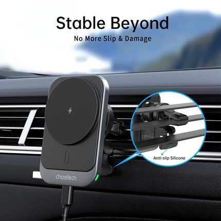 CHOETECH T206-F 15W Magnetic Car Charger Holder 9