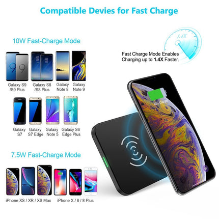 CHOETECH T511S 10W/7.5W Fast Wireless Charger Pad 5