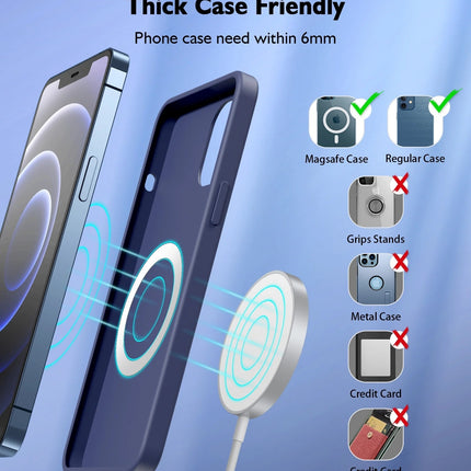 CHOETECH T518-F 15W Removable Wireless Magnetic Charger for iPhone12/13/14 5
