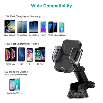 Choetech T521-S Fast Qi Wireless Car Charging Dock 3