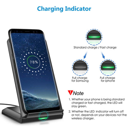 CHOETECH T524S 10W/7.5W Fast Wireless Charging Stand 2