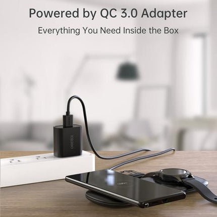 Choetech T570-S 2-in-1 Wireless Charger, 10W Max Wireless Charging Pad with Adapter for Galaxy Watch 5