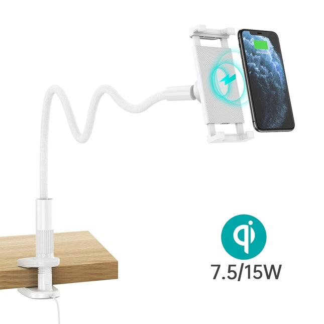 CHOETECH T584-F 2-in-1 15W Phone Mount with Fast Wireless Charger (for 4-7 inch) 2