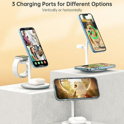 CHOETECH T585-F 3-in-1 Wireless Charging Station Dock 5