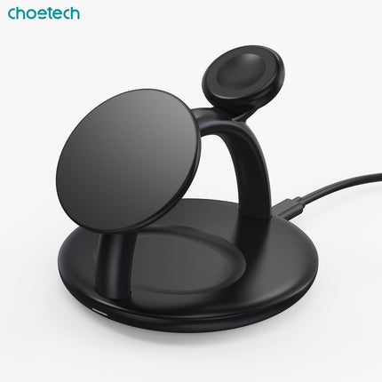 CHOETECH T587-F 3-in-1 Magnetic Wireless Charger Station for iPhone 12/13/14/AirPods Pro/iWatch 2