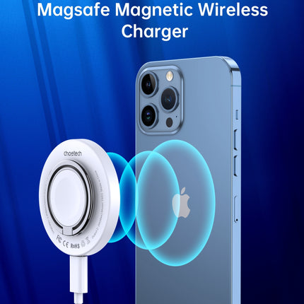 CHOETECH T603-F Ring Holder and Magnetic 15W Wireless Charger for Phone/airPod/iWatch 6